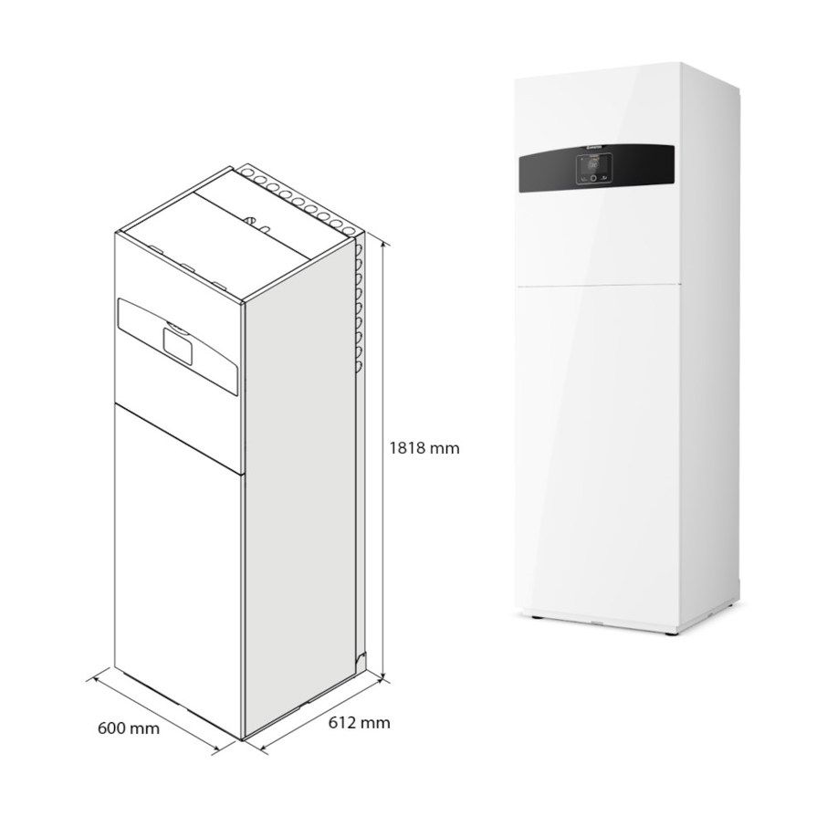 Реверсивний тепловий насос повітря/вода Ariston NIMBUS COMPACT 35 S NET R32 (3301890)  зображення 3